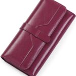 SENDEFN Genuine Leather Wallet for Women - A-purple