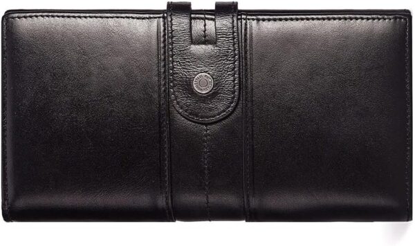 ALDEBRAN® Women's Italian Genuine Leather Wallet - Black - Image 2