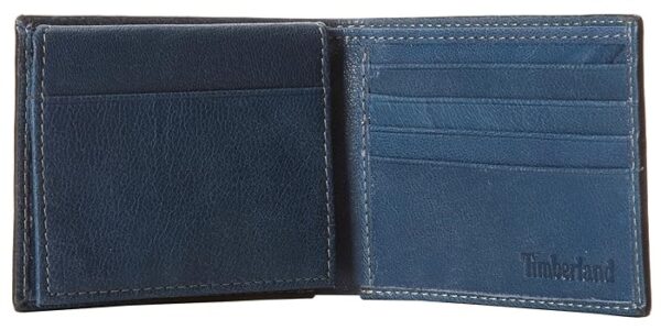 Timberland Men's Leather Wallet - Navy (Fine Break) - Image 3